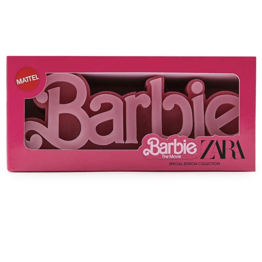 Zara X Barbie The Movie Logo Candle Pink